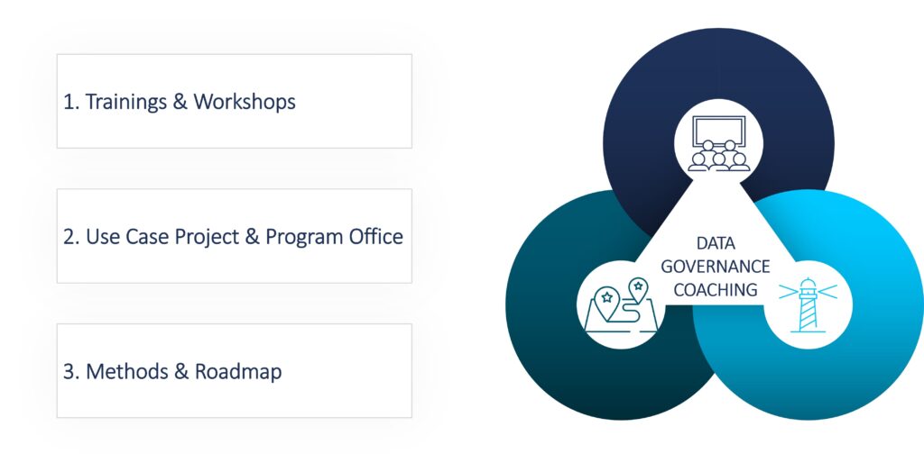 Figure 1: Task areas of data governance coaching